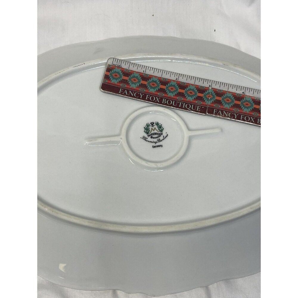 Platter Bavaria Made In Germany Charming Barbara Pattern  Large 15" Mitterteich - Picture 9 of 13